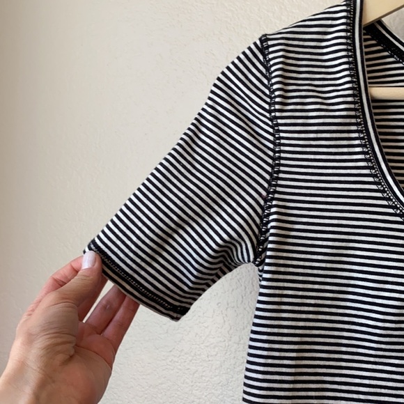 Levis Shirt Stripped Black and White Size Extra Small - Picture 5 of 6